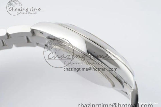 0107 Sophisticated DateJust 41 SS Polished Bezel KING 1:1 Best Edition 904L Steel Gray Stick Dial on Oyster Bracelet VR 2162